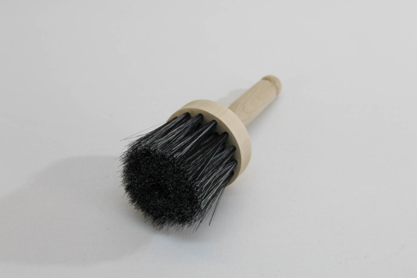 Flächenstreicher 80 mm rund mit Holzgriff / Haarmischung